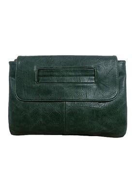 Women's Large Vegan Leather Clutch Bag Envelope Crossbody Handbag with Strap